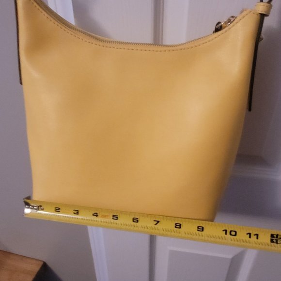 Dooney & Bourke Saffiano Alyssa Large Crossbody Shoulder Bag --Dandelion - Picture 13 of 16